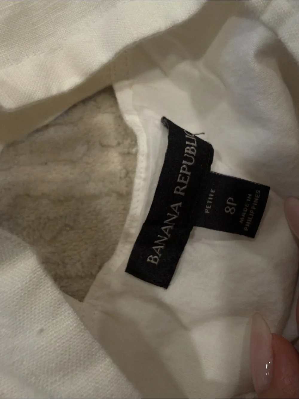 Banana Republic White Cotton Flowy Dress